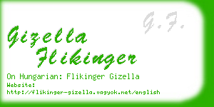 gizella flikinger business card